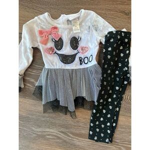 Bonnie baby ghost‎ outfit boo 6-12 tulle skirt